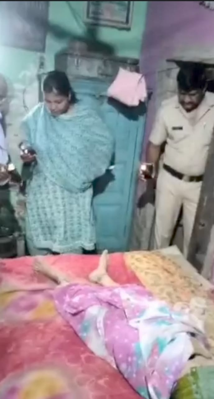 rajgarh, Elderly woman ,strangled to death 