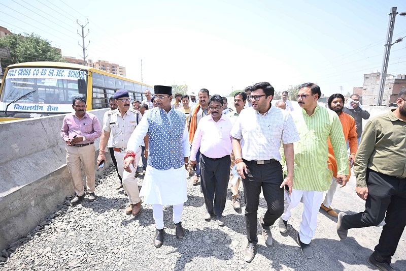 bhopal, Minister Sarang , Aishbagh ROB