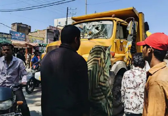 indore,   six-year-old girl died , municipal corporation dumper