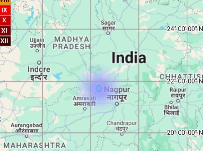 betul, Earthquake tremors felt, Betul district