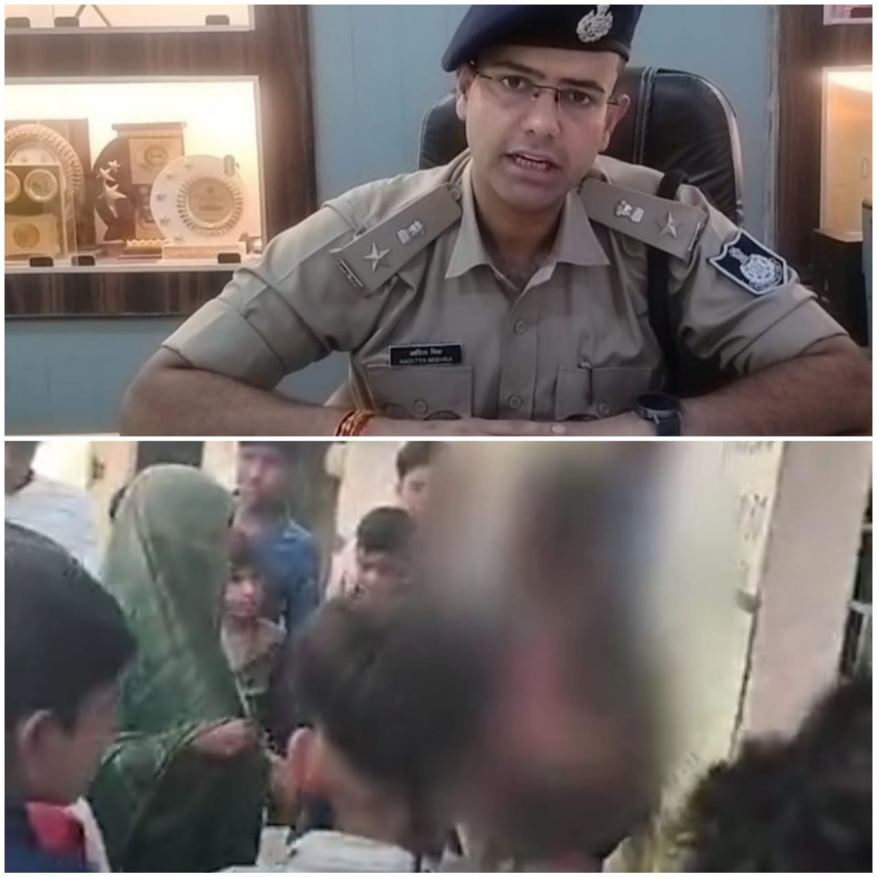 rajgarh, Accused arrested , garland of shoes