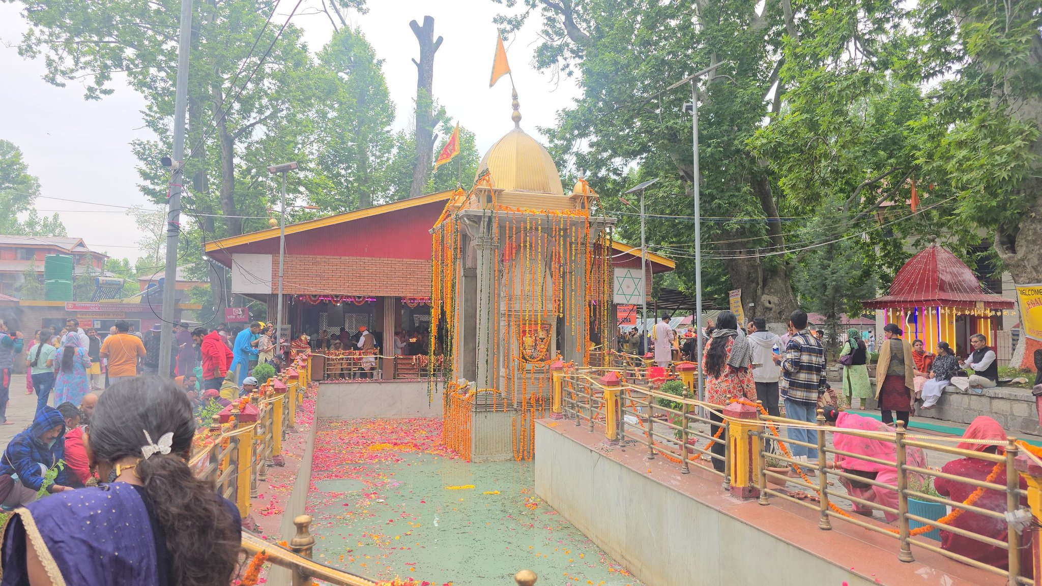 srinagar,Thousands of Kashmiri Pandits, Mata Kheer Bhavani