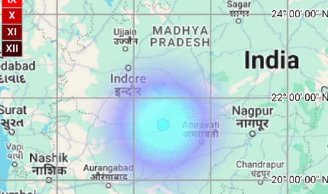 bhopal, Earthquake tremors, Khandwa, Khargone  