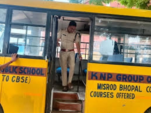 bhopal, School buses, roads without permit  