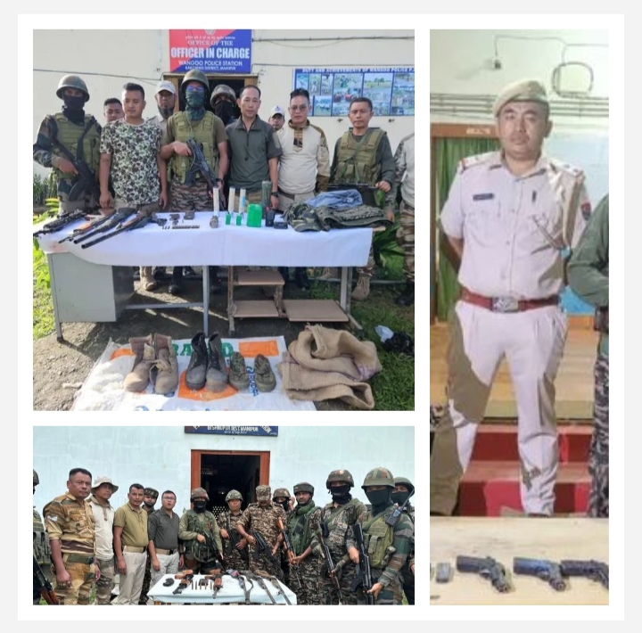 imphal,  huge cache of weapons, recovered in Manipur