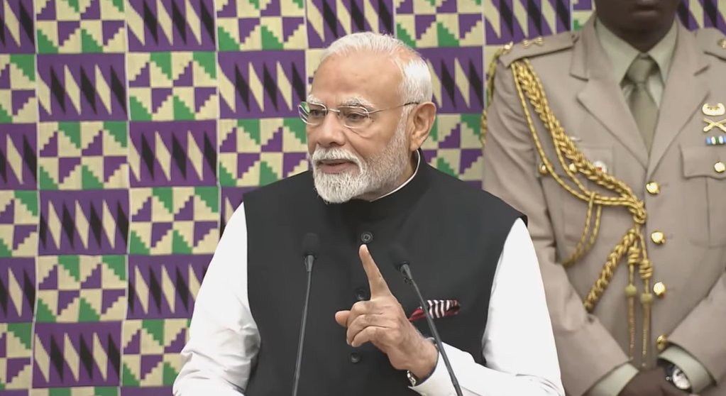 new delhi, PM Modi , Parliament of Ghana