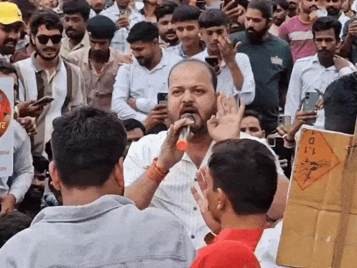 bhopal, Demonstration in Mandsaur, Karni Sena national president