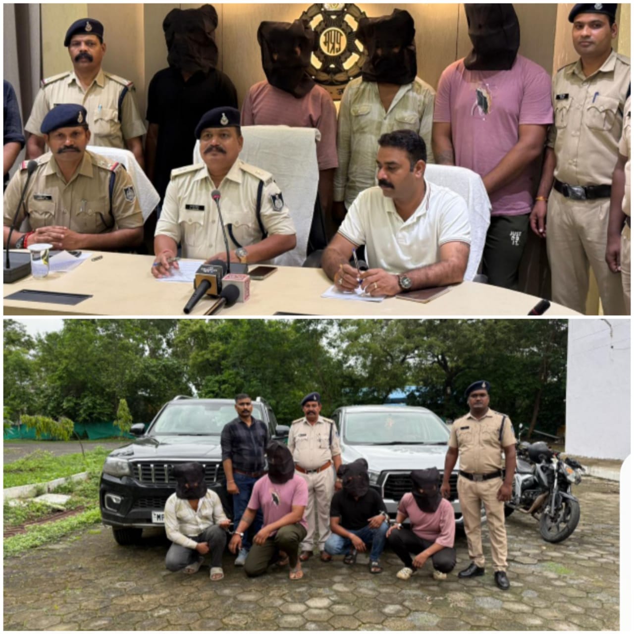 rajgarh, Ten accused arrested, robbery and theft case