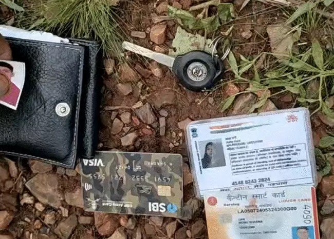 gwalior,   bodies of an army jawan , forest