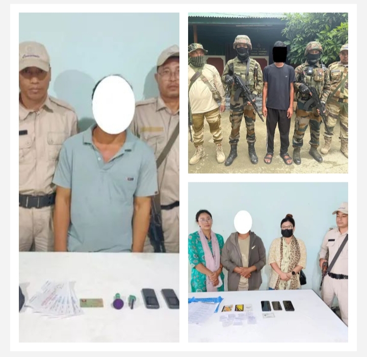 imphal, Security forces arrested , Manipur