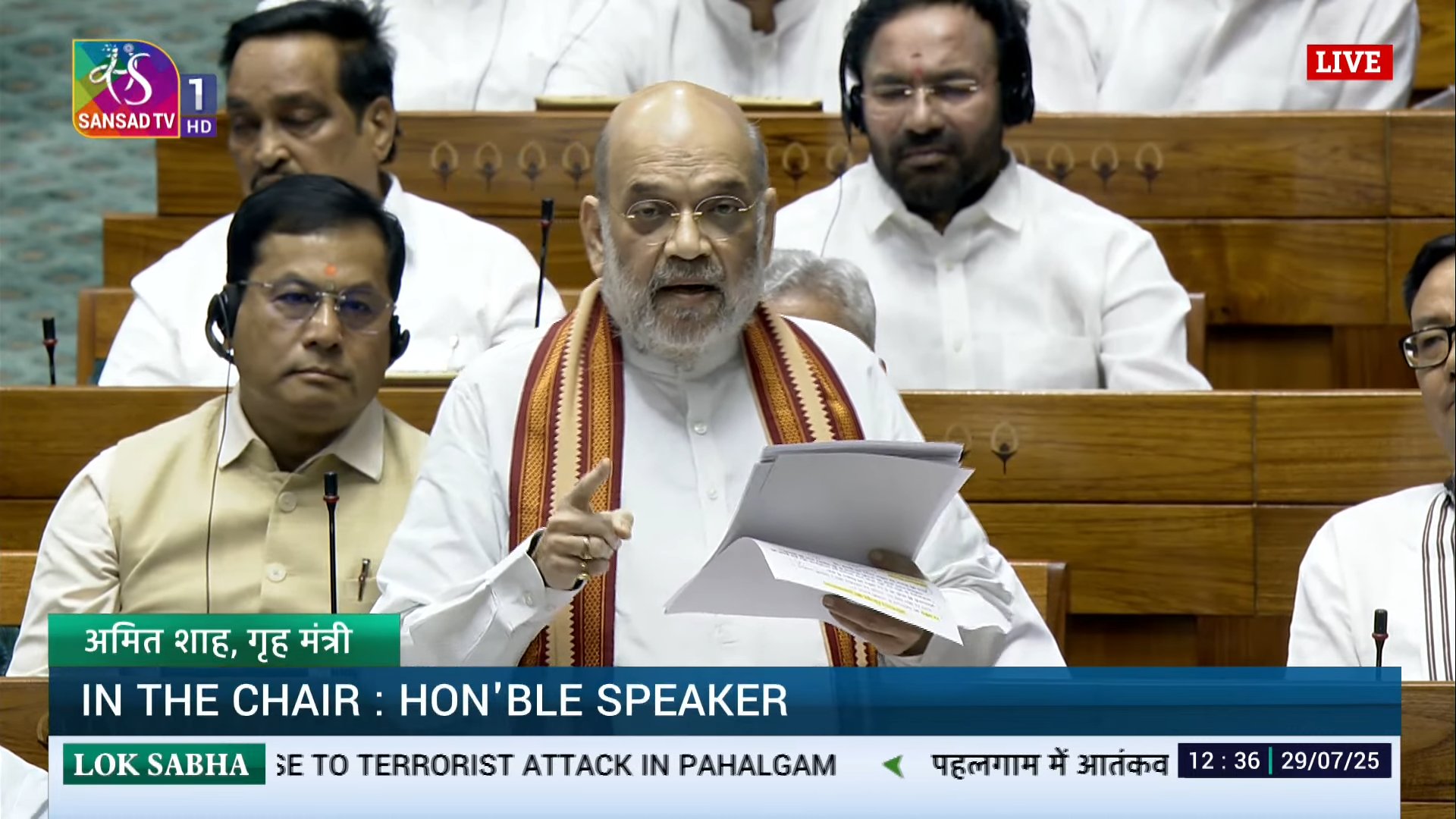 new delhi, All three terrorists , Amit Shah