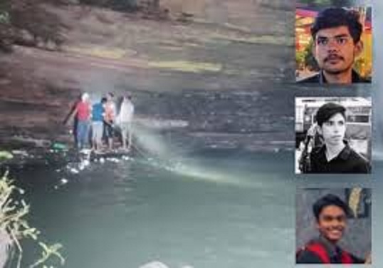 narsihpur, Three students , drowning