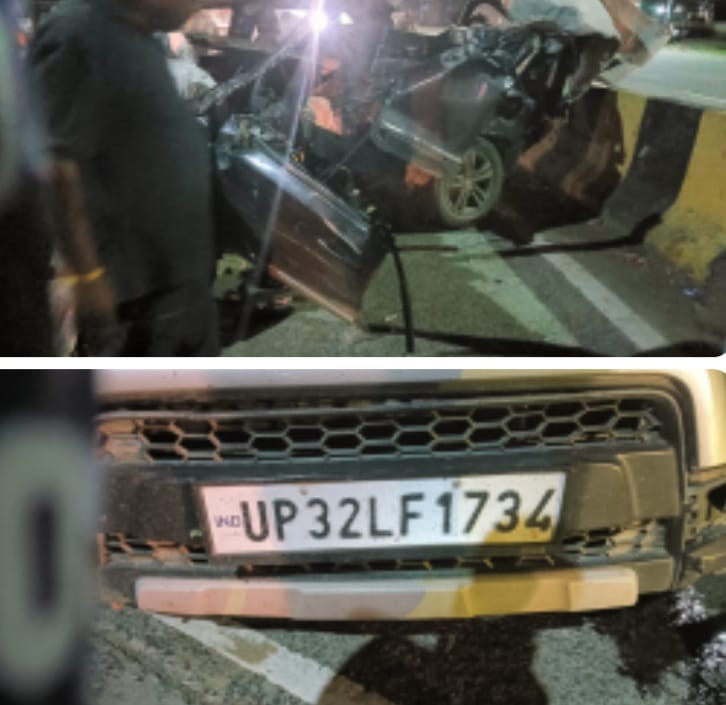 rajgarh, Brezza car collided  , one dead