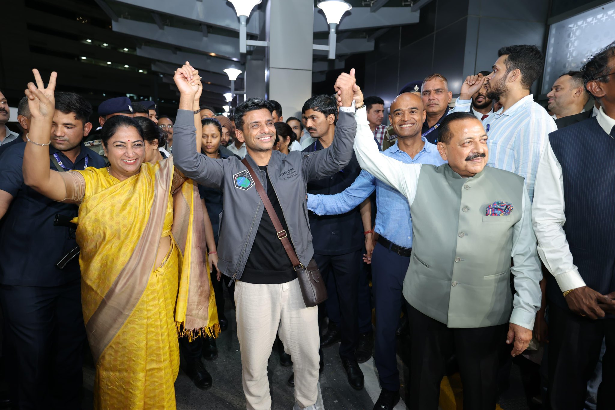 new delhi, Indian astronaut Shubhanshu, returns home