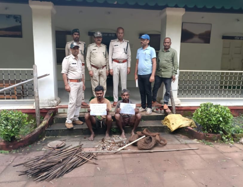 anuppur, 2 out of 3 accused, killing leopard 