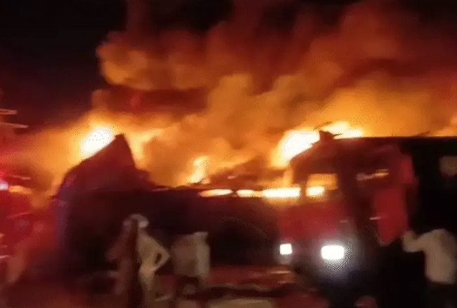 bhopal,   massive fire , Mandideep