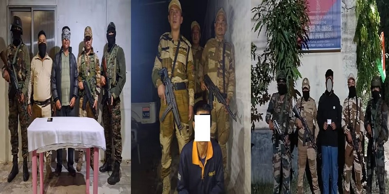 imphal, Three militants arrested , Manipur