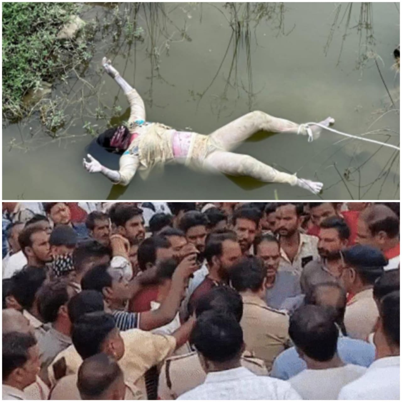 rajgarh, Married woman, body found in river