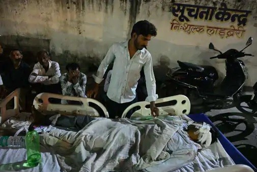 jaipur, Fire breaks out , Sawai Mansingh Hospital  