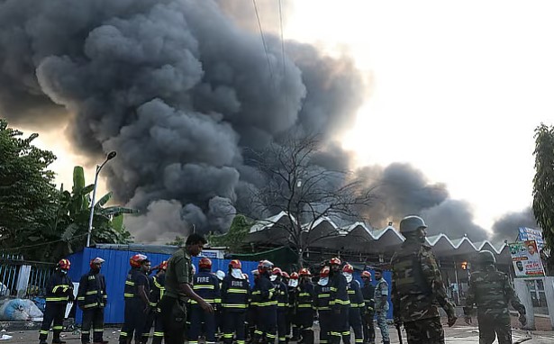 dhaka,   fire at Dhaka International Airport ,control after 7 hours.