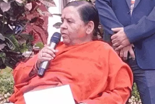 bhopal, Uma Bharti, reiterated her intention 