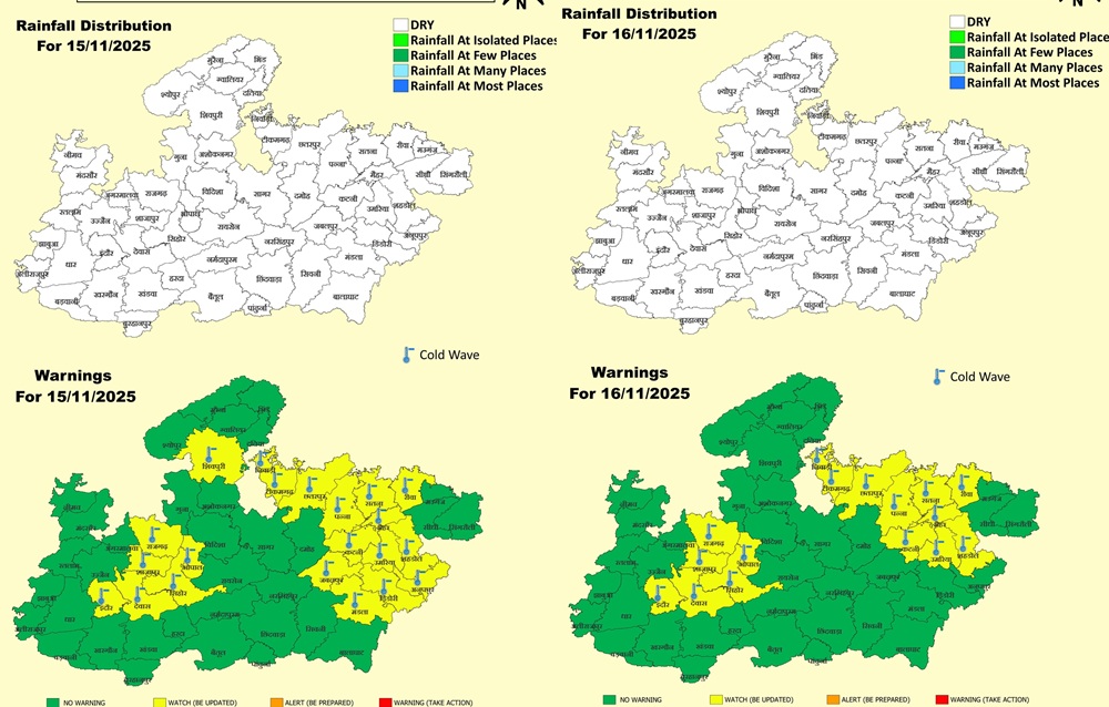 bhopal, cold wave, Madhya Pradesh.
