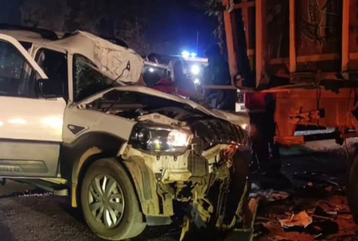 kondagaon, Scorpio collides  , five people killed