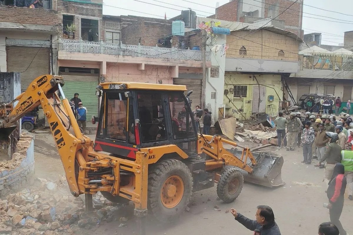 Jaipur ,Strict action , Bhajanlal government, encroachment removed ,bulldozer
