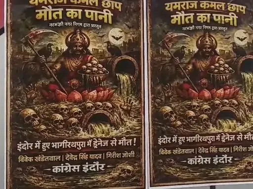  Indore, Congress attacks , BJP ,  contaminated , water 