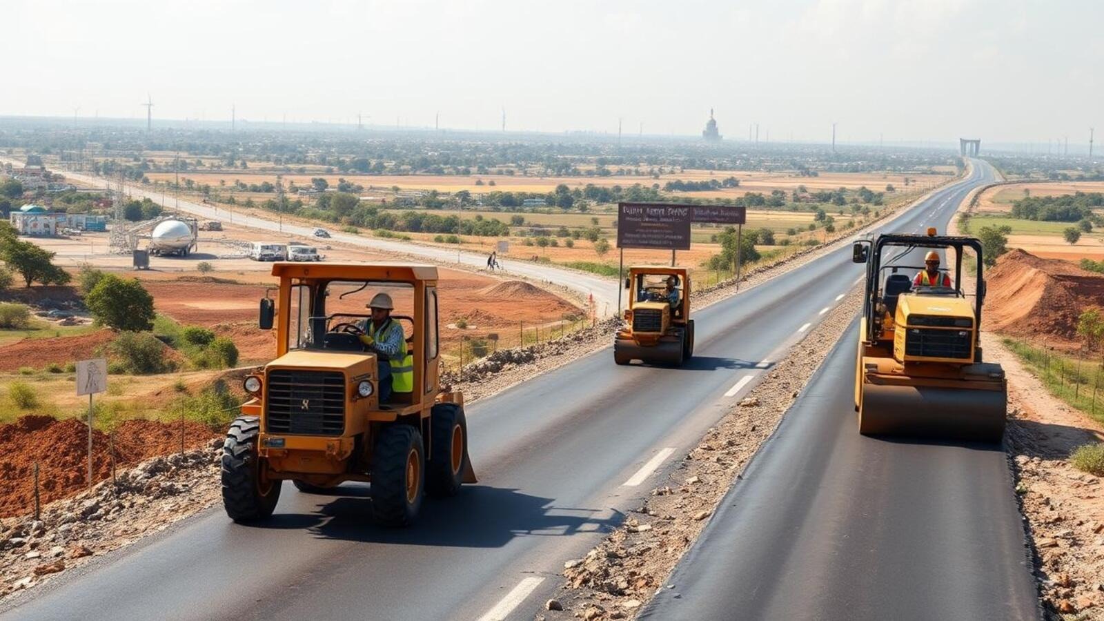 Inspection of road construction in Indore, wide road from Manishpuri to Medicare Hospital