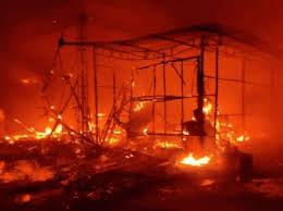  Gurugram ,massive, fire, broke,  banquet ,hall Sheetla Road in Gurugram.