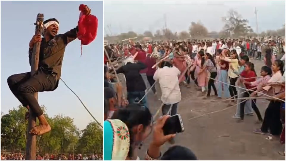 The tribal community in Dhulkot celebrated the 