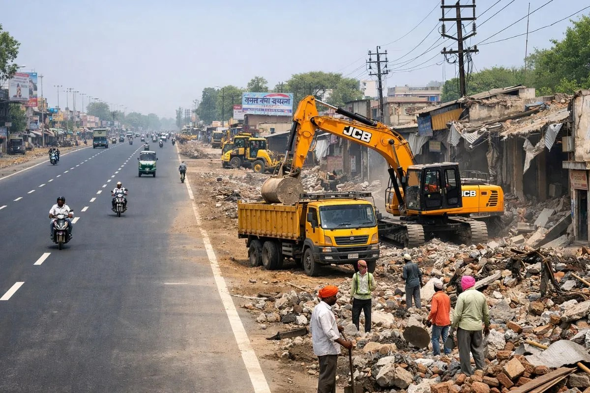Rewa road,  widening clash, Save the house