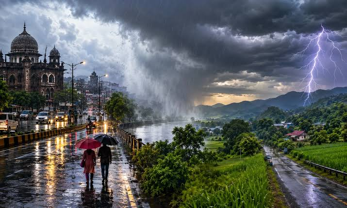 pre-monsoon , Madhya Pradesh; monsoon ,June 18.