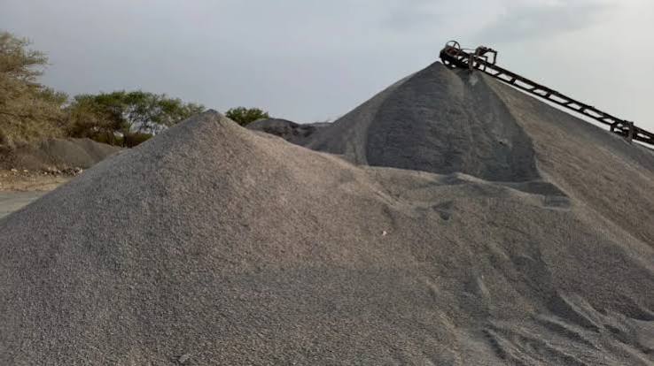 Government , illegal mining;  Baloda Bazar, sand excavation machine 