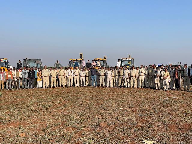 Forest Department land ,  Sironj; MLA Umakant Sharma 