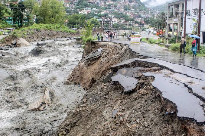 Normal life, disrupted, floods, landslides in several states.