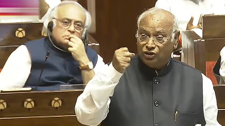 Kharge attacks , government , Rajya Sabha,paper leak law 