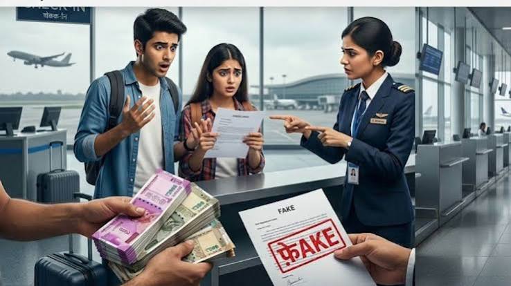 Three students duped , airline jobs,  fake joining letters