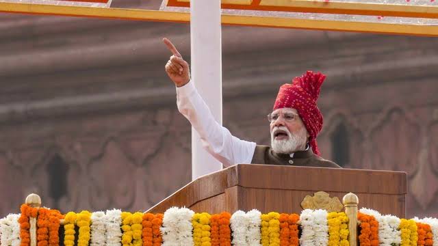 PM Modi, Red Fort; emphasis , youth , developed India.