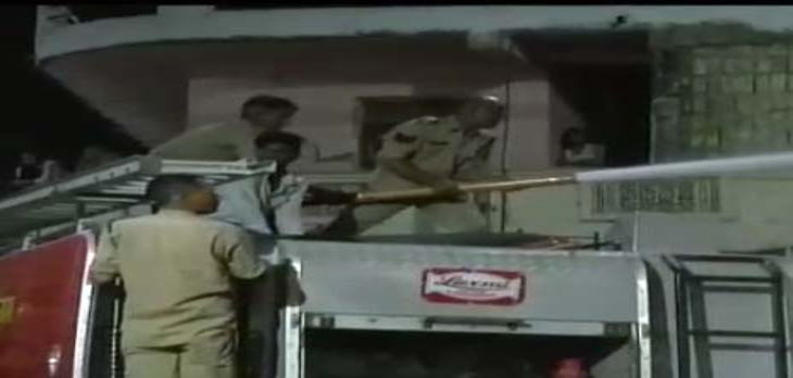 Indore, Scorching fire, scrap warehouse