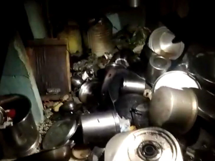 indore,   fire broke out,due to leakage, cylinder hose, burning house contents