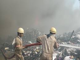 indore,  fierce fire, warehouse , factory