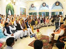 bhopal,  BJP MLA, parade, after reaching Raj Bhavan