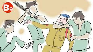 ashoknagar,  Police personnel ,attacked,violation ,lockdown