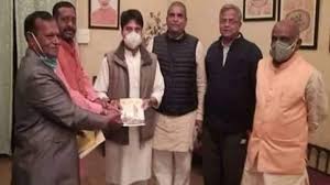 gwalior, Jyotiraditya Scindia, gave amount, five lakhs,construction, Ram temple