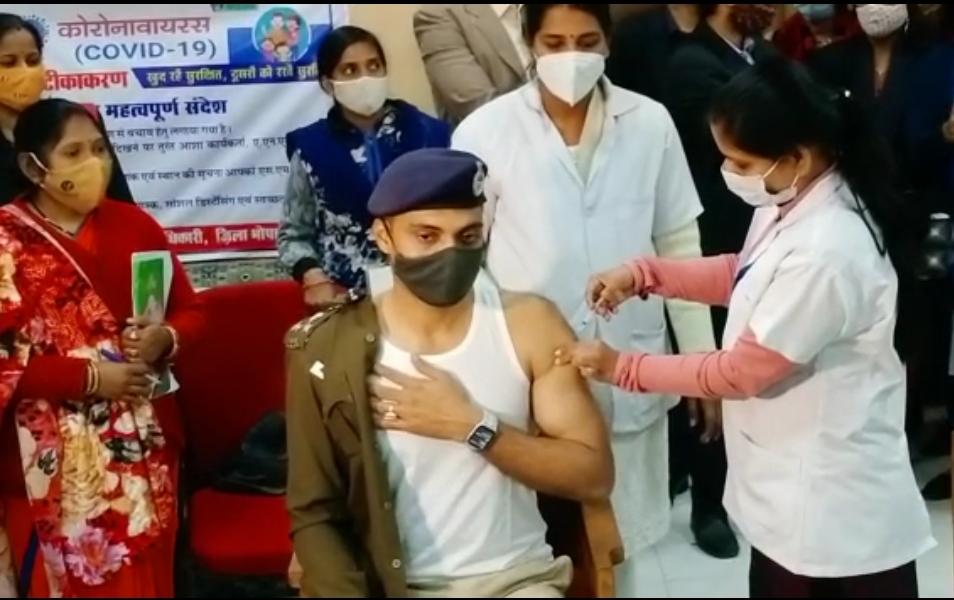 bhopal, Second phase, corona vaccination, started MP, ADG and DIG 