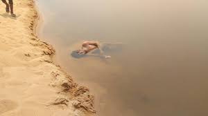 anuppur, Dead body , unidentified youth found ,floating in Kevai river