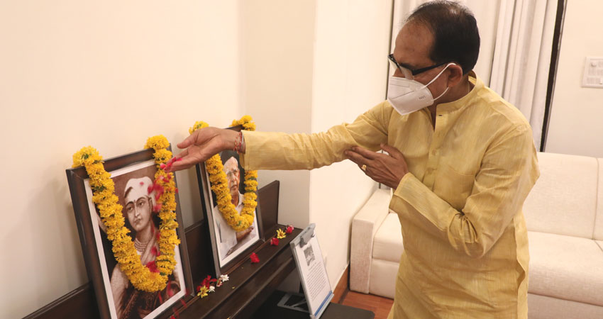 bhopal,Chief Minister ,Shivraj Singh Chouhan, pays tribute , Maharani Laxmi Bai