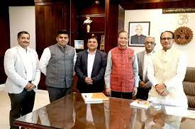 bhopal, Director ,Chiripal Group ,met Chief Minister Chouhan